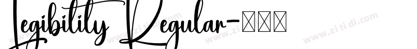 Legibility Regular字体转换 Legibility Regular字体转换